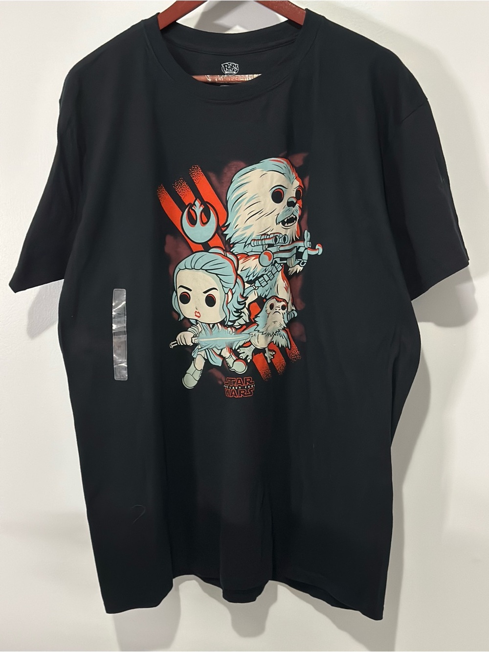 Funko Pop Star Wars The Last Jedi Men’s Graphic T-Shirt Black Large NWT